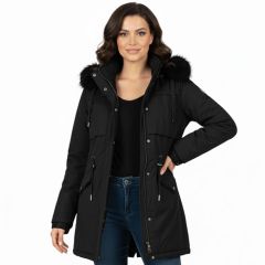 Model wearing the Women’s Black Jacket