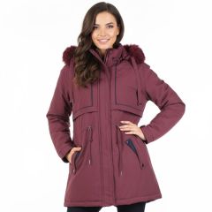 Model wearing the Women's Jacket Wine