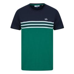 Le Shark Stripe Men's T-Shirt Eden Green at Guineys Ireland