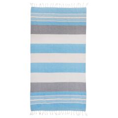 Hammam Beach Towels Mia 90x170 Aqua/Grey