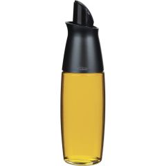 Oil/Vinegar Bottle with Black Lid