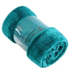 Faux Mink Fur Blanket Teal by Gaveno Cavalia - 150x200cm