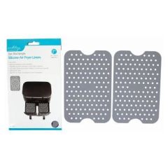 Rectangle Silicone Air Fryer Liners Pack of 2