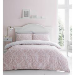 Damask Duvet Cover Set Blush King by Catherine Lansfield at Guineys Ireland