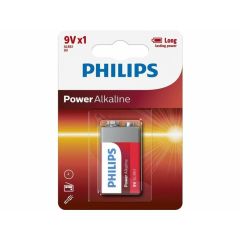 Philips 9V Alkaline Battery 6LR61 