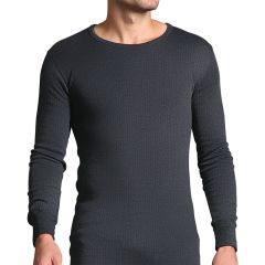 Grey Long Sleeve Thermal T-Shirt Thermax