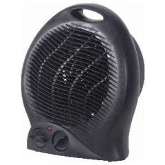 Kingavon 2kW Upright Black Fan Heater