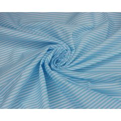 Stripes Polycotton Sky Fabric 9086 – Price by the Metre