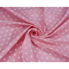 Stars Polycotton Rose Fabric 9087 – Price by the Metre