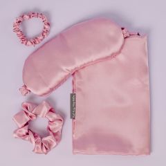 Satin Beauty 4 Piece Sleep Set Pink at Guineys Ireland