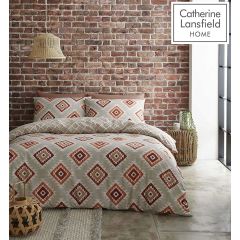 Aztec Duvet Cover Set Spice by Catherine Lansfield at Guineys Ireland