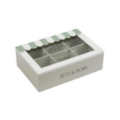 Wooden Flower Shop Tea Bag Box