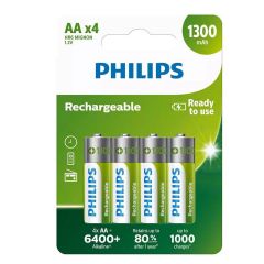 4 Pack Of AA Phillips Rechargeable Batteries at Guineys Ireland