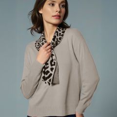 Women's Scarf Jumper Beige