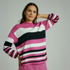 Women's Stripe Jumper Pink