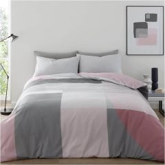 Abstract Block Blush Duvet Cover Set by Gaveno Cavailia at Guineys Ireland