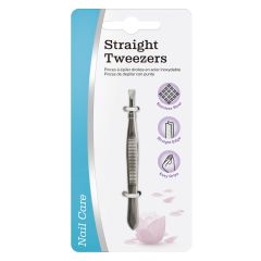 Straight Tweezers Stainless Steel 