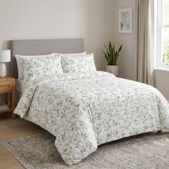 Alice Seersucker Supersoft Leaf Sage Duvet Cover Set