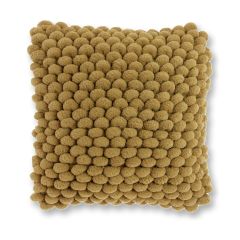 Alina moss green textured decorative cushion 45x45cm with geometric pattern