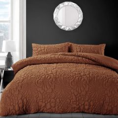 Alini Quilted Duvet Cover Set Orange at Guineys Ireland
