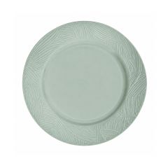 Stoneware Side Plate Embossed Green 20cm