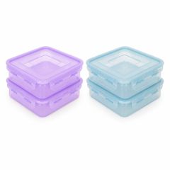 Clip Lock Square Sandwich Container 2 Pack