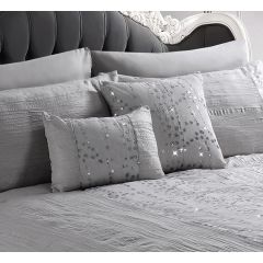 Amara Crinkle Cushion Cover Silver at Guineys Ireland