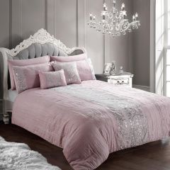 Duvet Set Amara Crinkle Pink at Guineys Ireland