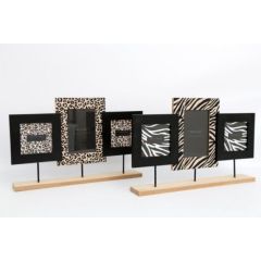 Animal Print Triple Frame Assorted