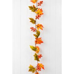 Autumn Maple & Berry Garland 190cm