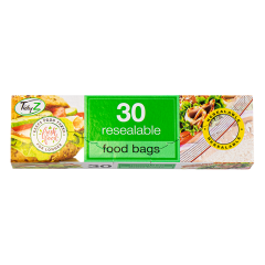 Food Bags Resealable 30 Pack