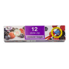 Freezer Bags Slide Zip 12 Pack