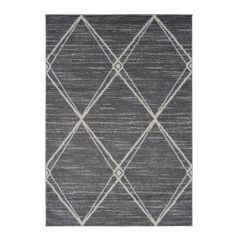 Firenze Dark Grey & Beige Rug by Vercai at Guineys Ireland