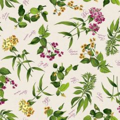 Green Garden Floral PVC Oil Cloth Tablecloth BA31 - Price by the Metre at Guineys Ireland