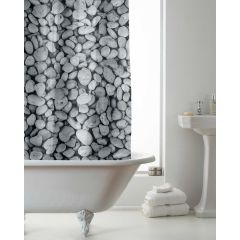 Shower Curtain Pebbles 180x180cm