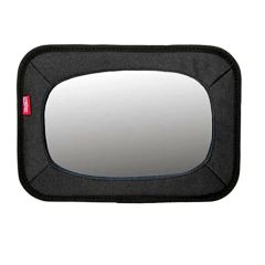 Backseat baby mirror product only showing padded frame and wide-angle design for viewing infants.