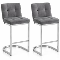 Bar Stool Pair Grey Ireland