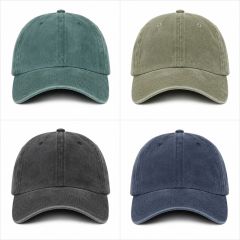 100% Cotton Washed Adult Baseball Cap – One Size