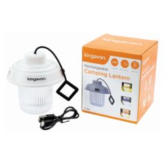 Kingavon Rechargeable LED Camping Lantern – 3 Light Modes – White