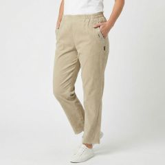 showing the Womens Anchor Crop Trousers Beige