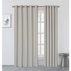 Berlin Blackout Eyelet Curtains Ivory at Guineys Ireland