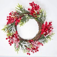 Berry Leaf Christmas Wreath