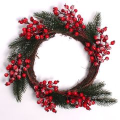 Christmas Berry Wreath 37cm