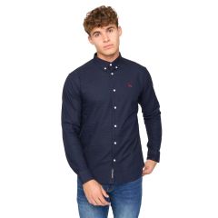 Bewley & Ritch Chatmen Navy Slim Fit Button Down Shirt - Online Offer Only