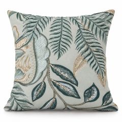 Biarritz Floral Ochre/Green Cushion Cover 45x45cm