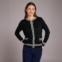 Women's Button Cardigan Black 