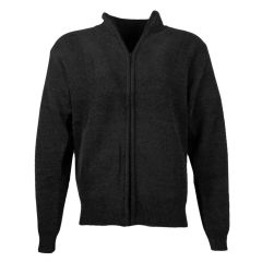 Men's Chenille Full Zip Jumper Black