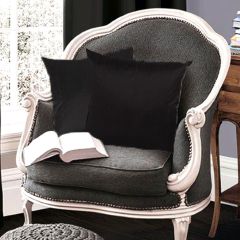 Black Cushion Cover 18''