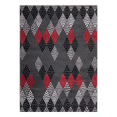 Black Geometric Rug at Guineys Ireland