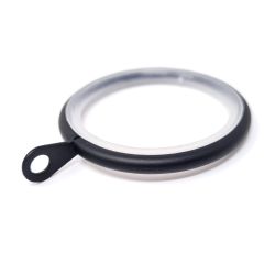 Curtain Pole Rings Black